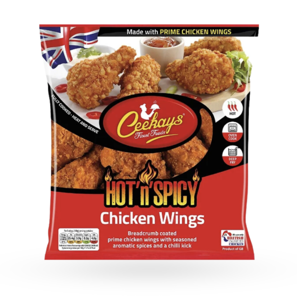 Ceekays Hot & Spicy Breaded Chicken Wings 600g