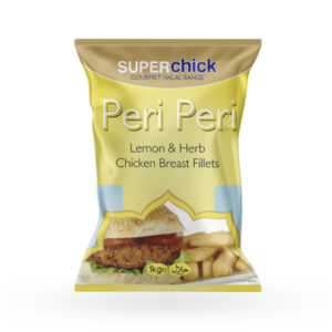 Superchick Peri Peri Lemon & Herb Chicken Breast Fillets 1kg