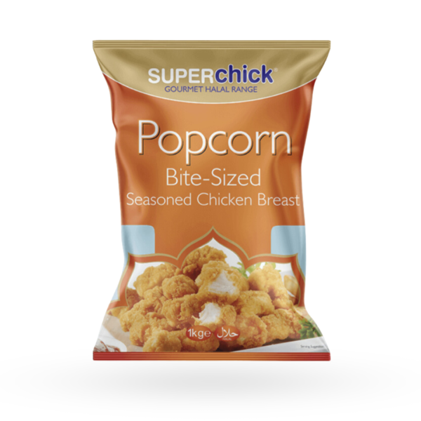 Superchick Popcorn Bite-Sized Seasoned Chicken Breast 1kg