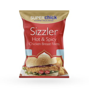 Superchick Sizzler Hot & Spicy Chicken Breast Fillets 1kg