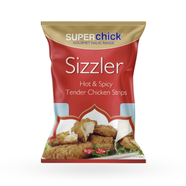 Superchick Sizzler Hot & Spicy Tender Chicken Strips 1kg