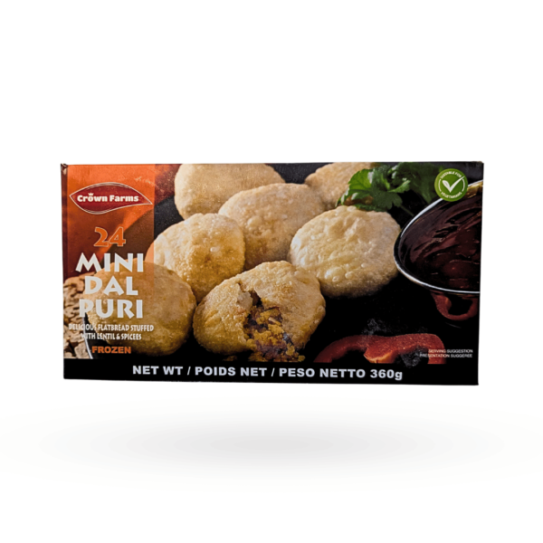 Crown Farms Mini Dal Puri 24Pcs 360g