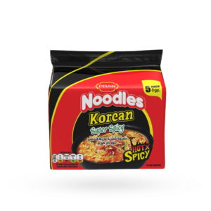 Pran Noodles Korean Super Spicy Flavour (5 Pack) 350g