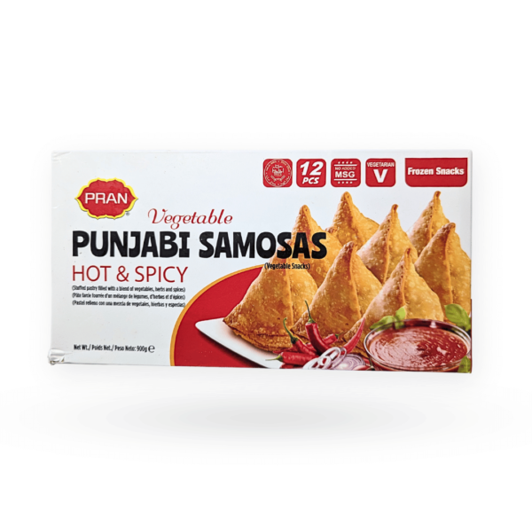 Pran Vegetable Punjabi Samosas Hot & Spicy 12 Pcs 900g