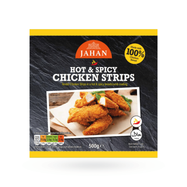 Jahan Hot & Spicy Chicken Strips 500g