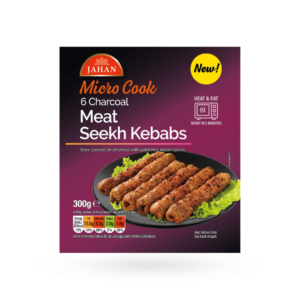 Jahan Micro Cook 6 Charcoal Meat Seekh Kebabs 300g